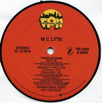 画像2: MC LYTE/  POOR GEORGIE / SEARCH 4 THE LYTE (US-PROMO)