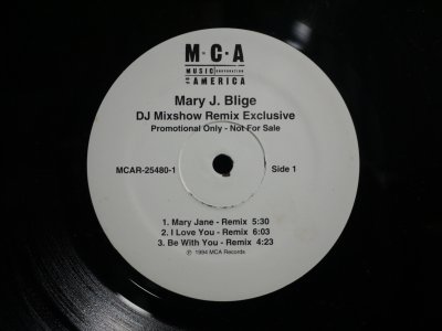画像1: MARY J. BLIGE / DJ MIXSHOW REMIX EXCLUSIVE (UNOFFICIAL RELEASE)