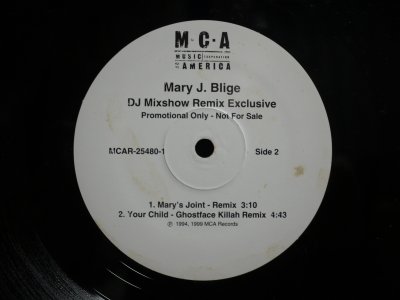 画像2: MARY J. BLIGE / DJ MIXSHOW REMIX EXCLUSIVE (UNOFFICIAL RELEASE)