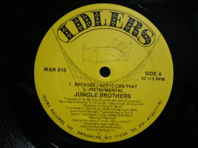 画像1: JUNGLE BROTHERS / BECAUSE I GOT IT LIKE THAT
