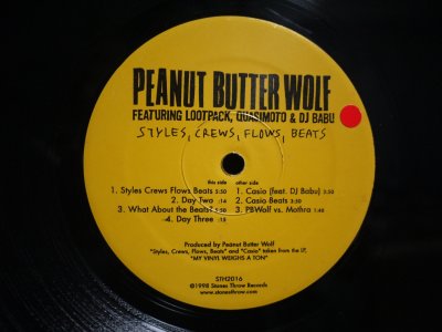 画像1: PEANUT BUTTER WOLF / STYLES, CREWS, FLOWS, BEATS
