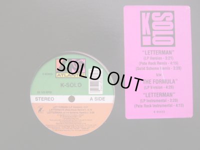 画像1: K-SOLO / LETTERMAN 