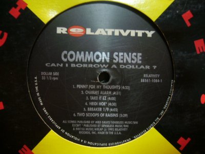 画像1: COMMON SENSE / CAN I BORROW A DOLLAR? (LP)