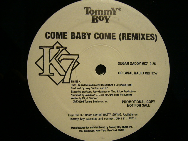 K7 Come Baby Come Remixes Source Records ソースレコード）