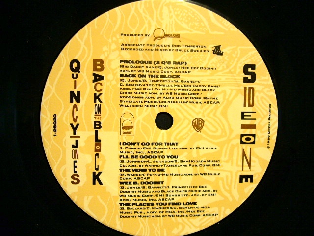 QUINCY JONES / BACK ON THE BLACK (US-LP) - SOURCE RECORDS (ソース 