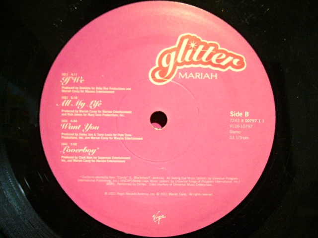 MARIAH CAREY ‎/ GLITTER (US-2LP) - SOURCE RECORDS (ソースレコード）