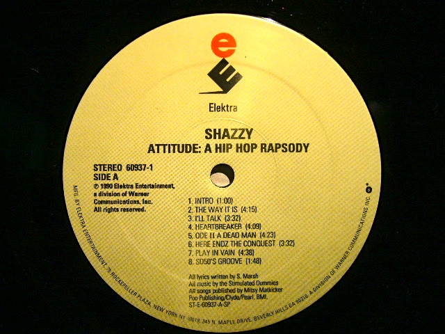 SHAZZY / ATTITUDE A HIP-HOP RAPSODY (US-LP) - SOURCE RECORDS (ソースレコード）