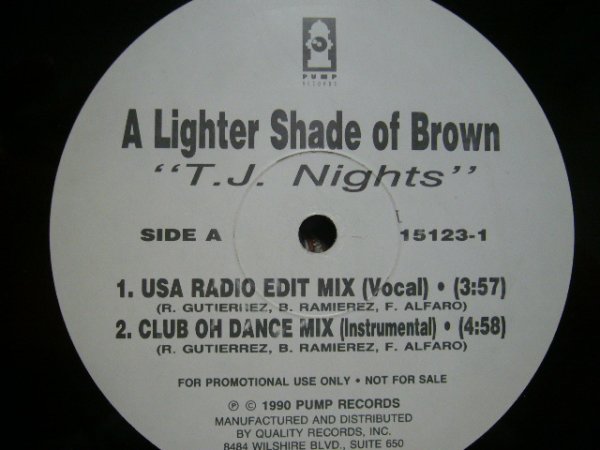 画像1: THE LIGHTER SHADE OF BROWN / T.J. NIGHTS (1)