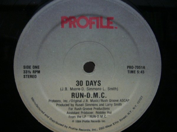 画像1: RUN-D.M.C. / 30 DAYS (1)