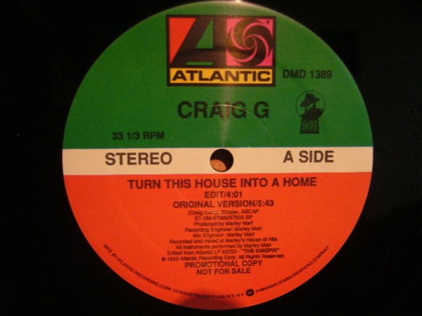 画像1: CRAIG G / TURN THIS HOUSE INTO A HOME (1)