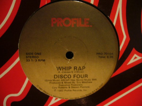 画像1: DISCO FOUR / WHIP RAP (1)