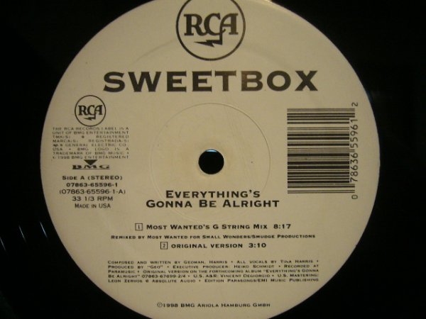 画像1: SWEET BOX / EVERYTHING'S GONNA BE ALRIGHT  (1)