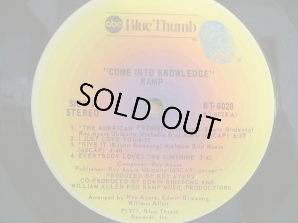 画像3: RAMP / COME INTO KNOWLEDGE (3)
