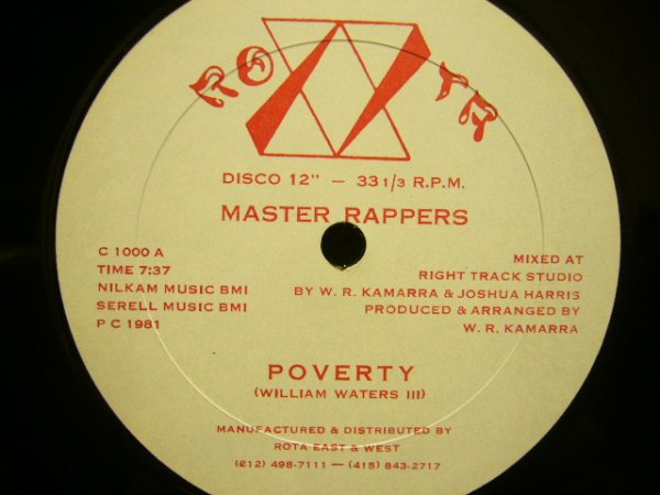 画像1: MASTER RAPPERS / POVERTY (1)