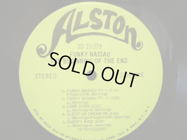 画像3: THE BEGINNING OF THE END / FUNKY NASSAU (LP) (3)