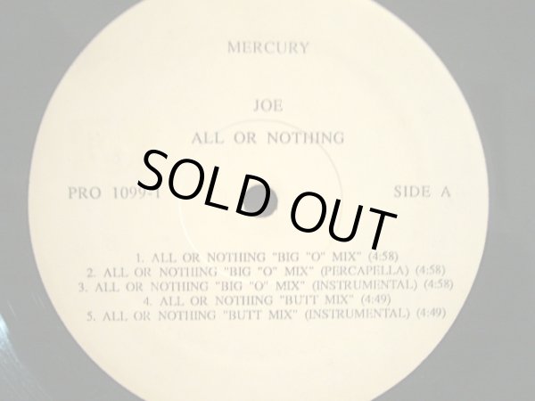 画像1: JOE / ALL OR NOTHING (PROMO) (1)