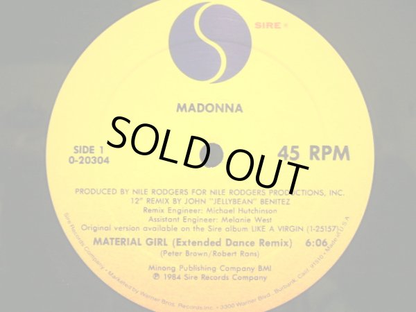 画像1: MADONNA / MATERIAL GIRL   (¥1000) (1)