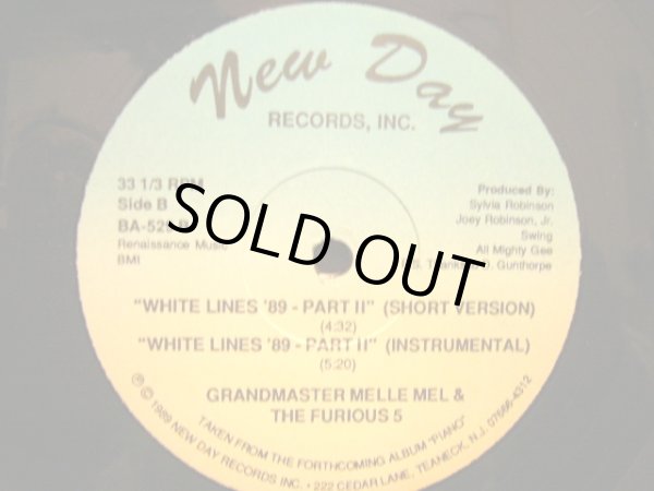 画像2: GRANDMASTER MELLE MEL & THE FURIOUS 5 / WHITE LINES '89-PART II(DON'T DO IT) (2)