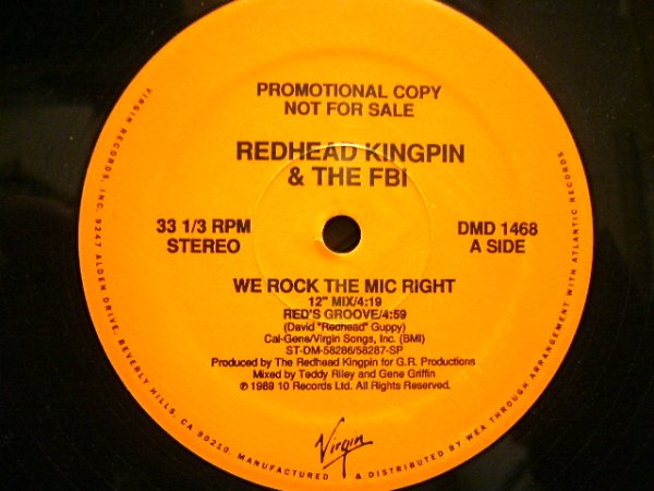 画像2: REDHEAD KINGPIN & THE FBI / WE ROCK THE MIC RIGHT (2)
