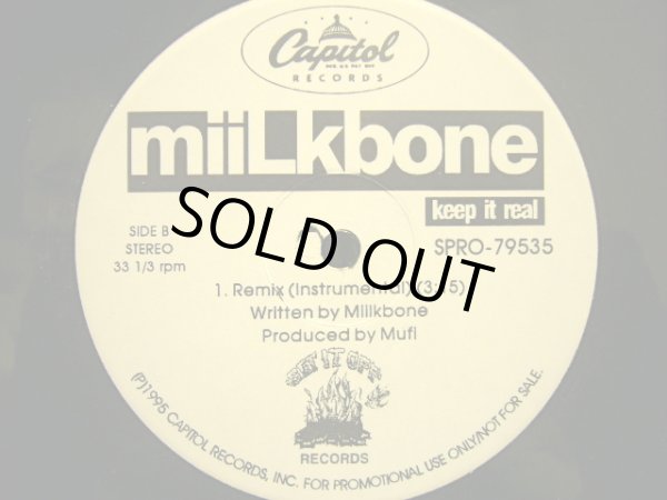 画像2: MIILKBONE / KEEP IT REAL (REMIX) (2)