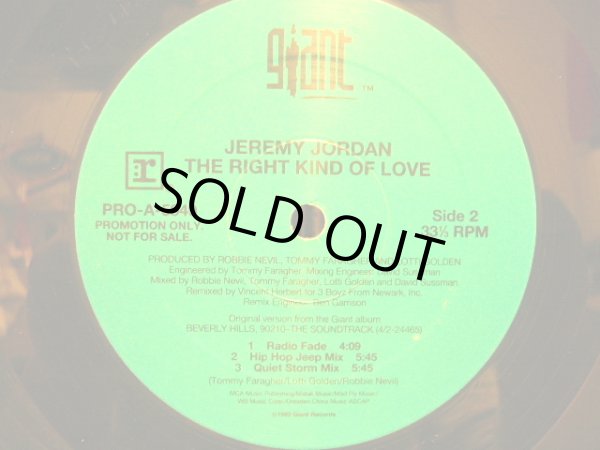 画像2: JEREMY JORDAN / THE RIGHT KIND OF LOVE (PROMO) (2)