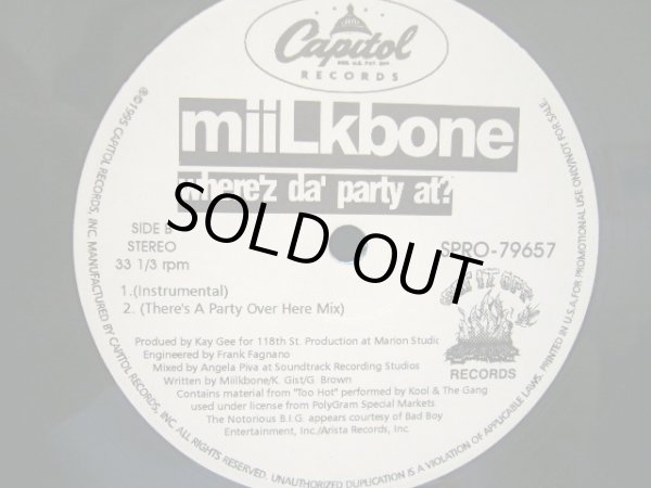 画像2: MIILKBONE / WHERE'Z DA' PARTY AT? (PROMO) (2)