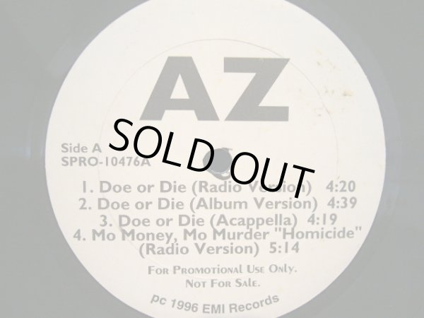 画像1: AZ ‎/ DOE OR DIE (PROMO) (1)