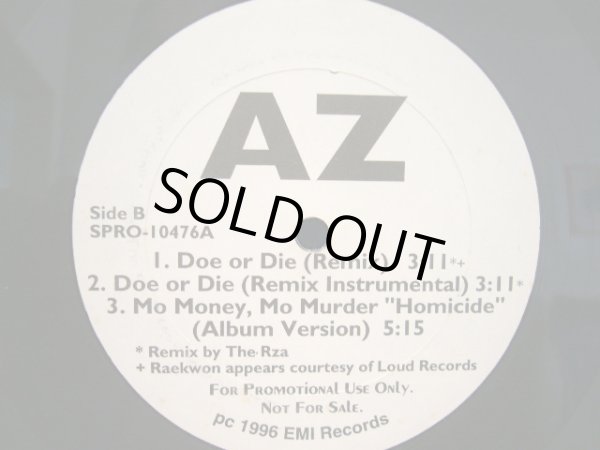 画像2: AZ ‎/ DOE OR DIE (PROMO) (2)