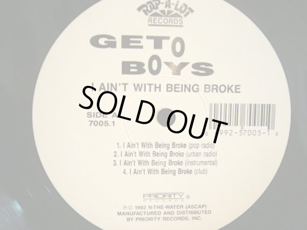 画像1: GETO BOYS / I AIN’T WITH BEING BROKE (1)