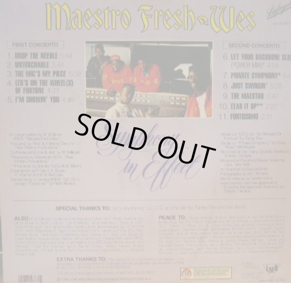 画像2: MAESTRO FRESH-WES / SYMPHONY IN EFFECT (LP) (2)