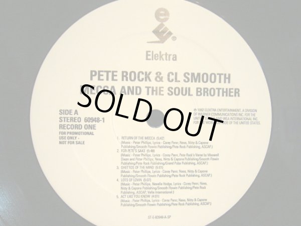 画像4: PETE ROCK & C.L. SMOOTH / MECCA AND SOUL BROTHER (US-PROMO 2LP) (4)