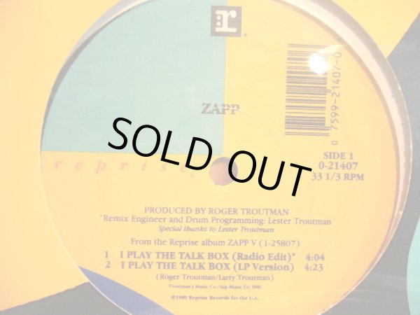 画像1: ZAPP / I PLAY THE BOX (1)