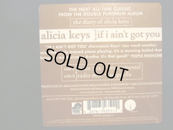 画像2: ALICIA KEYS / IF AIN'T GOT YOU  (2)