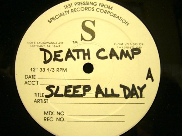 画像1: DEATH CAMP / SLEEP ALL DAY (TESTPRESS) (1)