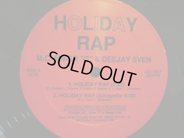 画像2: M.C. MIKER “G” & DEEJAY SVEN / HOLIDAY RAP (PROMO) (2)