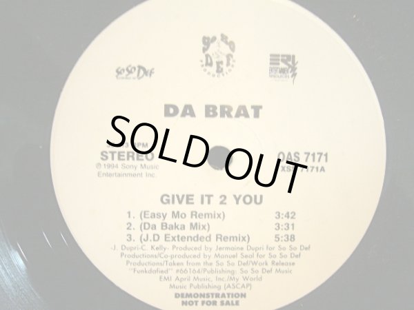 画像1: DA BRAT / GIVE IT 2 YOU (REMIXES) (1)