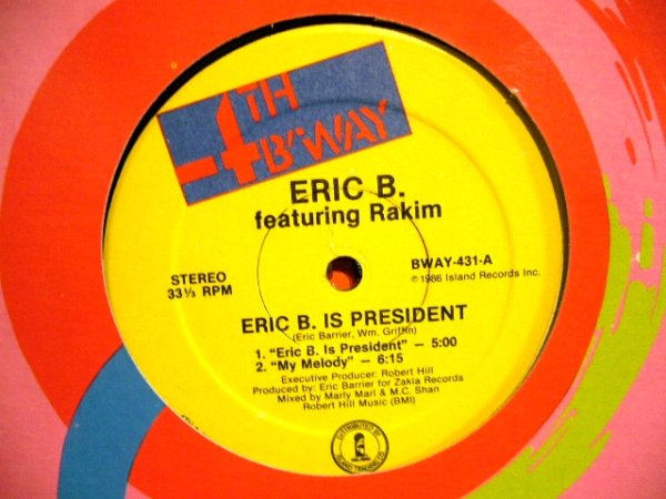 画像1: ERIC B. & RAKIM / ERIC B. IS PRESIDENT (1)