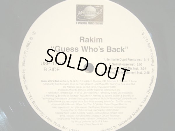 画像2: RAKIM / GUESS WHO'S BACK (REMIX) (2)