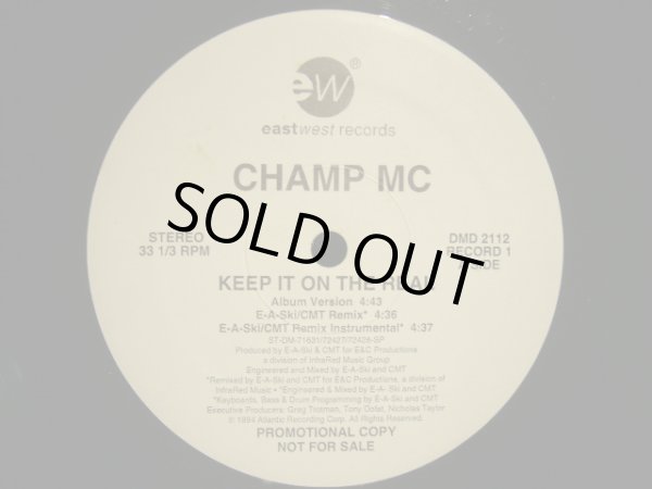 画像1: CHAMP MC / KEEP IT ON REAL (PROMO) (1)