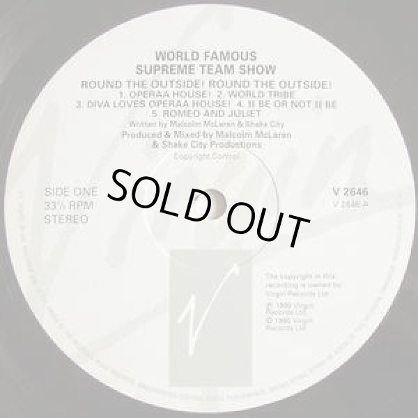 画像3: MALCOLM MCLAREN PRESENTS THE WORLD FAMOUS SUPREME TEAM SHOW / ROUND THE OUTSIDE! ROUND THE OUTSIDE! (3)