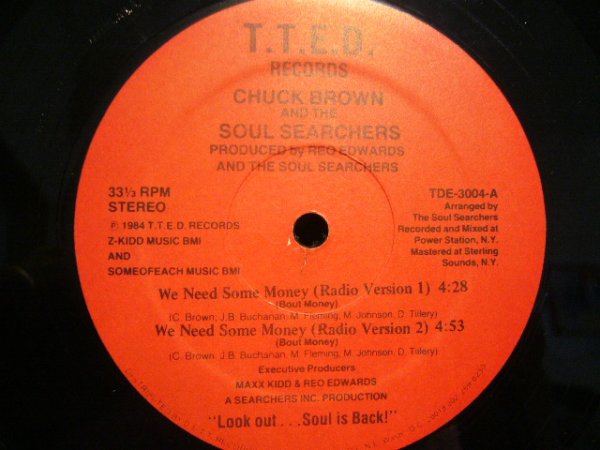 画像1: CHUCK BROWN AND THE SOUL SEARCHERS / WE NEED SOME MONEY (1)