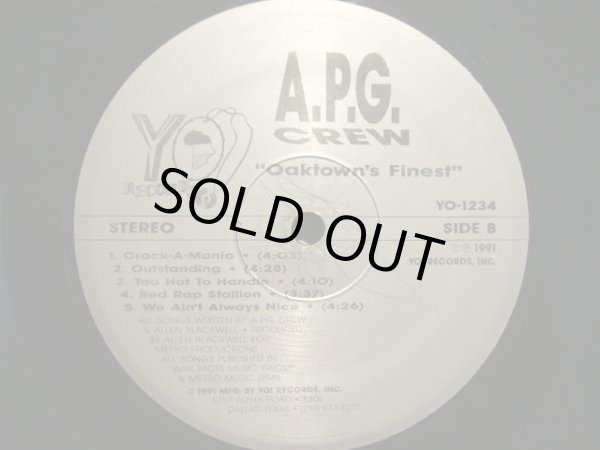画像4: A.P.G. CREW / OAKTOWN’S FINEST (LP) (4)