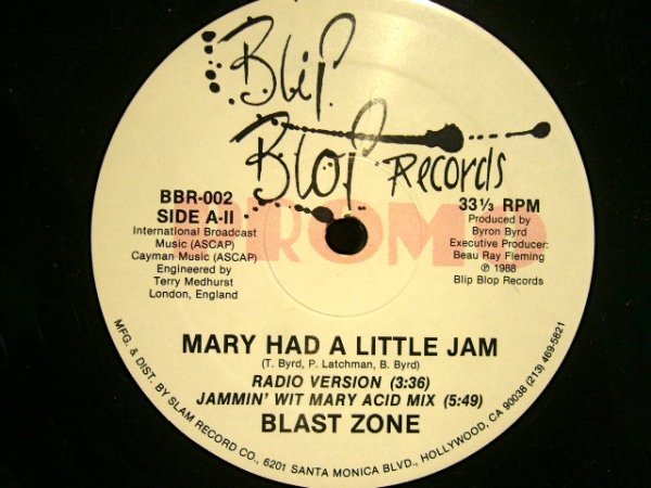 画像1: BLAST ZONE / MARY HAD A LITTLE JAM (1)