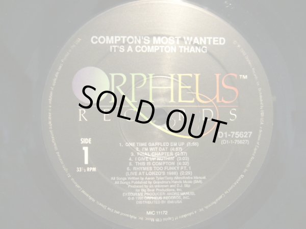 画像3: COMPTON’S MOST WANTED (CMW) / IT’S A COMPTON THANG (LP) (3)
