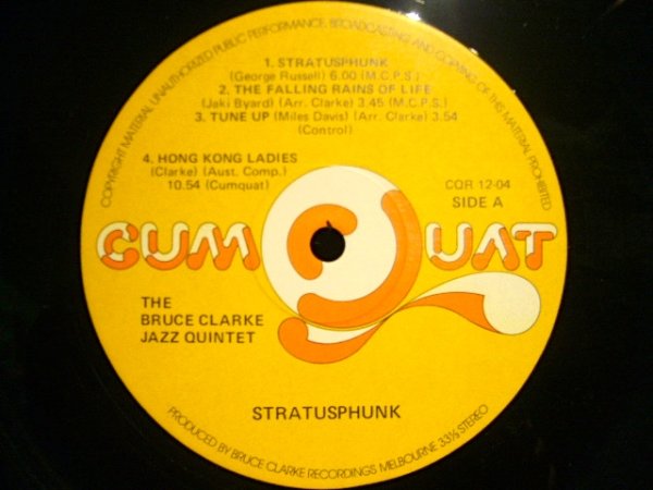 画像3: THE BRUCE CLARKE JAZZ QUINTED / STRATUSPHUNK  (3)