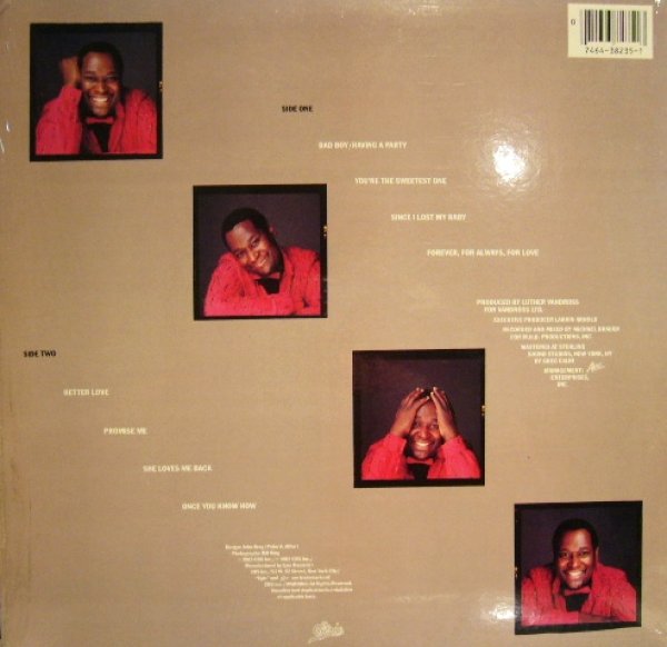 画像2: LUTHER BANDROSS / FOREVER, FOR ALWAYS, FOR LOVE (LP) (2)