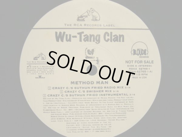 画像1: WU-TANG CLAN / METHOD MAN (CRAZY C REMIXES) (1)