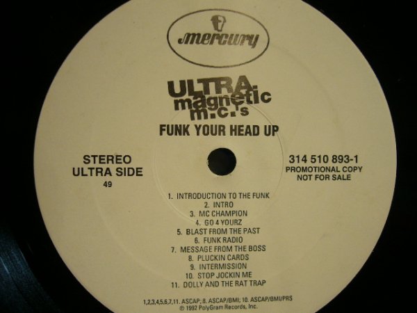 画像1: ULTRAMAGNETIC M.C.’S / FUNK YOUR HEAD UP (PROMO LP) (1)