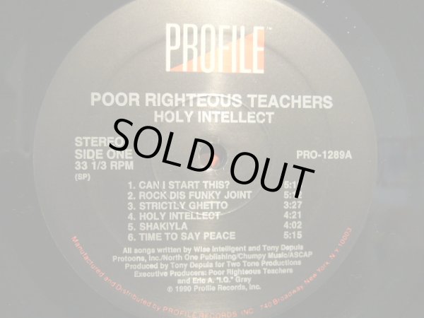 画像3: POOR RIGHTEOUS TEACHERS / HOLY INTELLECT (LP) (3)