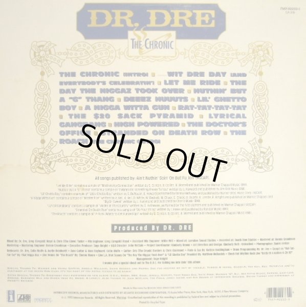 画像2: DR. DRE / THE CHRONIC (GEMA-LP) (2)